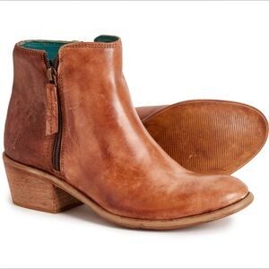 Women's Brown Leather Ankle Boots